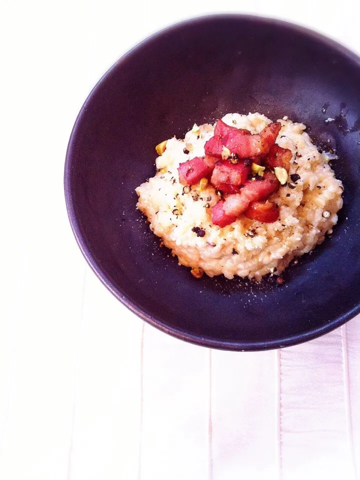 Snapdishの料理写真:Bacon Cream Risotto|welcomeizumiさん