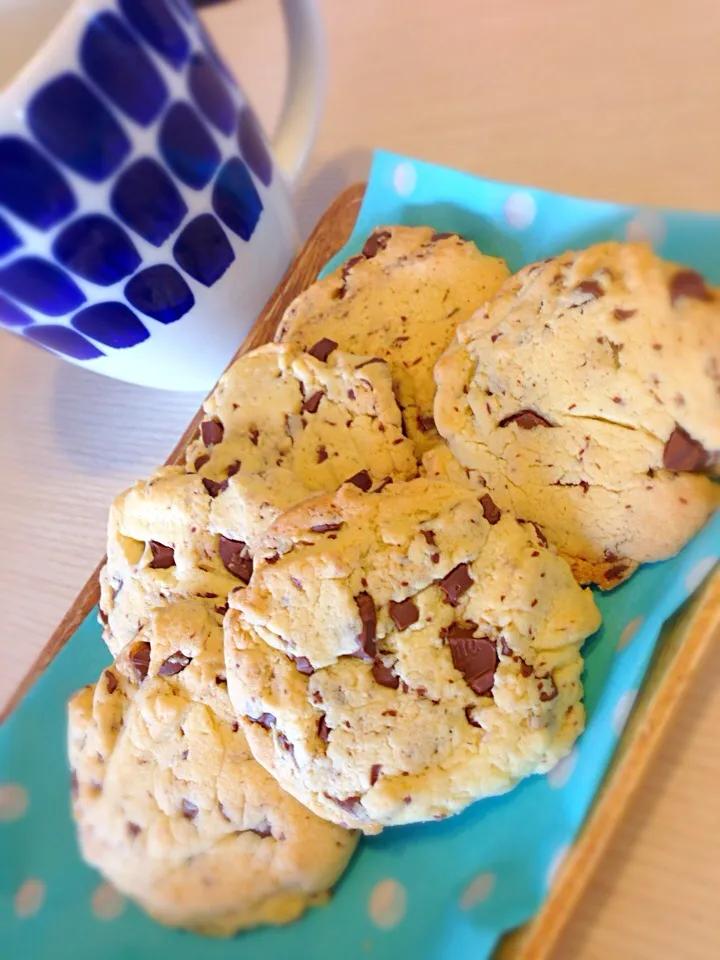 Snapdishの料理写真:チョコレートチャンククッキー|夏海さん