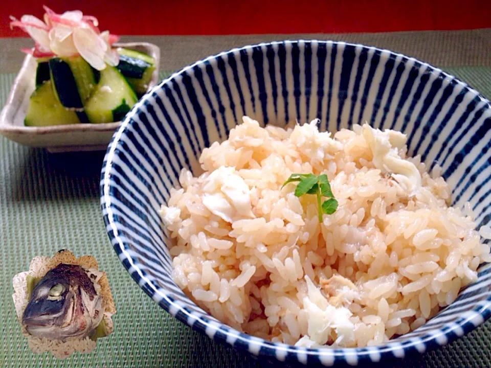 rice cooked w/shredded sea bream🍚鯛のあらで鯛飯|🌈Ami🍻さん