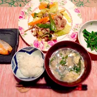 肉野菜炒めごはん|yuさん