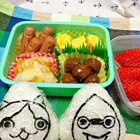 Snapdishの料理写真:妖怪ウォッチおにぎり弁当|フローゼさん