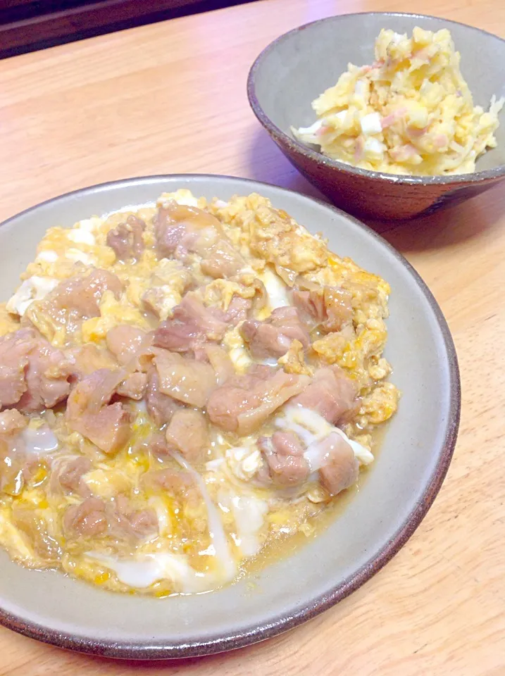 親子丼 ポテサラ|竹 智香子さん