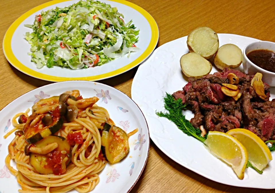 特売のお肉と夕べのリメイク晩御飯🍺🍺|川上千尋さん