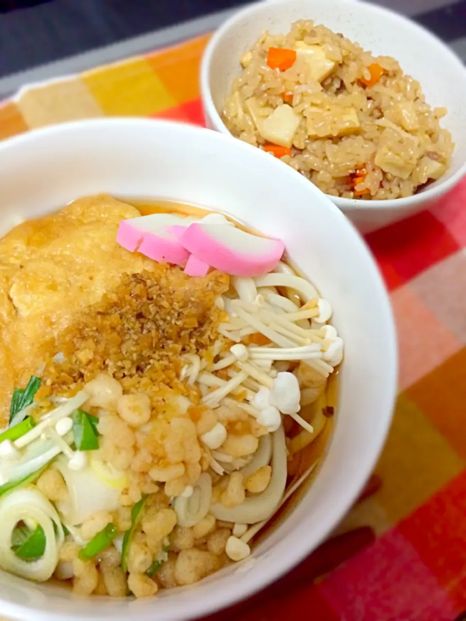 きつねうどん、筍炊き込みご飯|Ayumikan☆さん