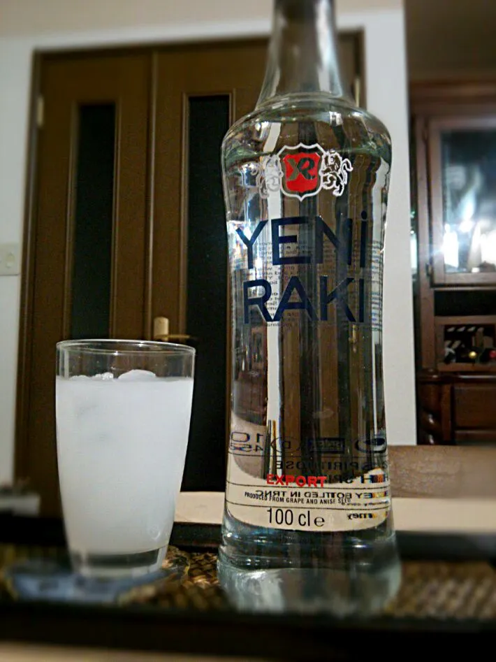 Snapdishの料理写真:Raki～Turkish Liqueur～(^^)
I drink it tonight for a lonesome pearson.
For you. 
Good night to you(;_;)/~~~|quitaさん