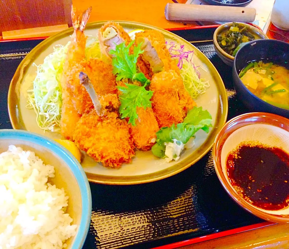 ミックスフライ定食！|居酒屋地蔵屋の大将さん