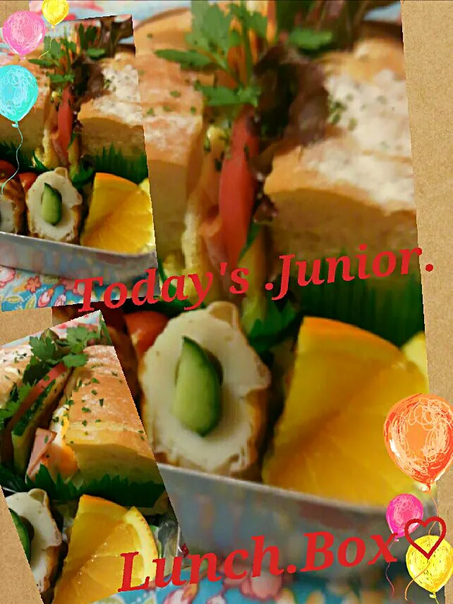 Snapdishの料理写真:Today's .Junior.Lunch.Box…|kimikimi󾬍さん