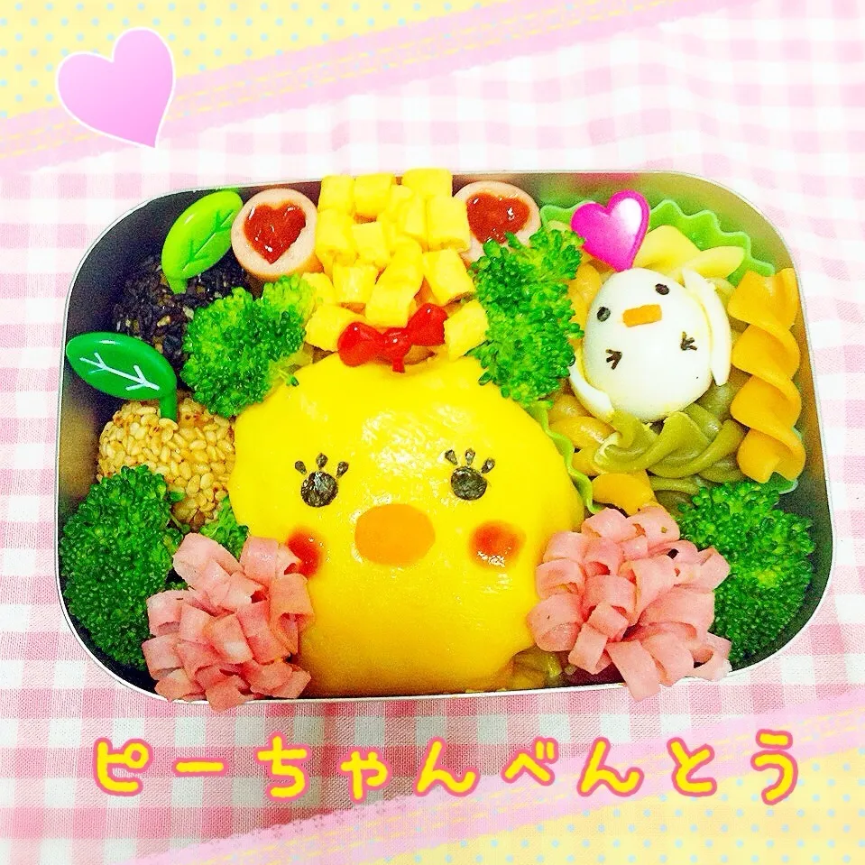 Snapdishの料理写真:ピーちゃん弁当🐣💗|ともきーた (伊藤 智子)さん