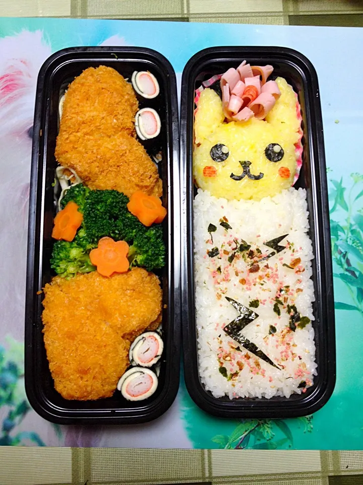 Pikachu/カニクリームコロッケ弁当|jack tadeoさん