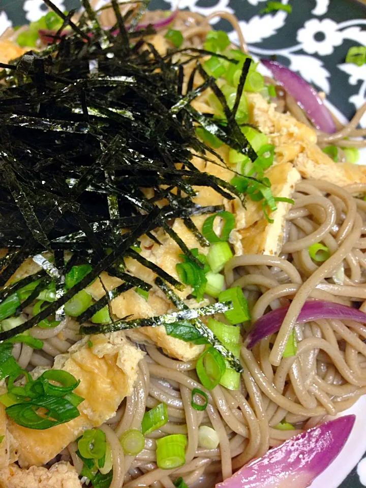 Snapdishの料理写真:ちーちさんの料理 焼ききつねそば|ちーちさん