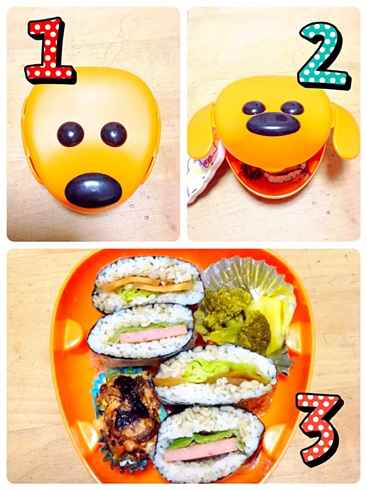 Snapdishの料理写真:夫の朝弁当🍙|かずきっちんさん