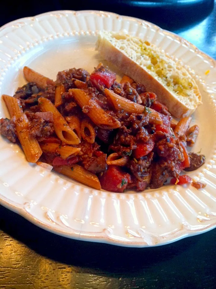 Penne with Italian Sausage and Portobellos|K Goodnessさん