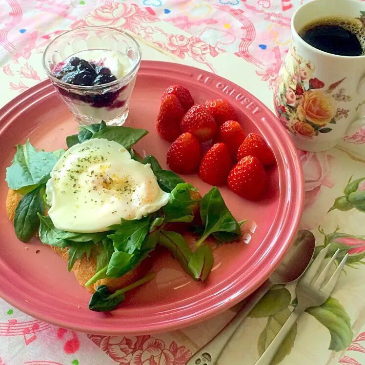 Snapdishの料理写真:♪423kcalの朝ごはん♪|ぼるぴぃ〜さん