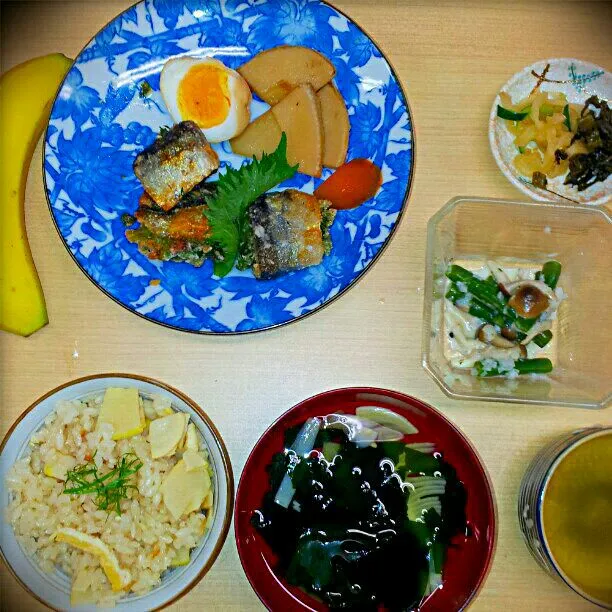 Snapdishの料理写真:４月のご高齢者さんお楽しみ会ボランティア!  筍ずくし|rakudamotoさん