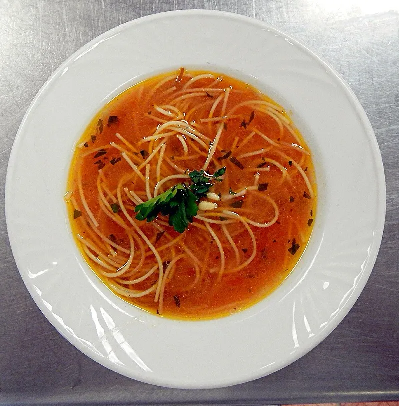 Noodles in Tomato broth|Woo J. Parkさん