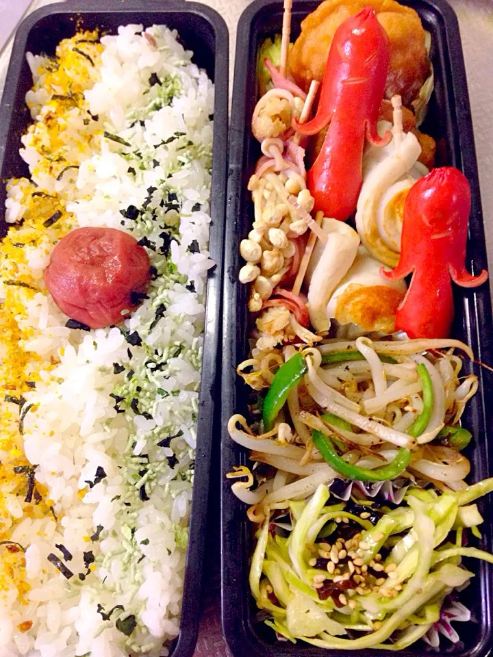 Snapdishの料理写真:イライラしながら作った弁当。|うーとまんさん