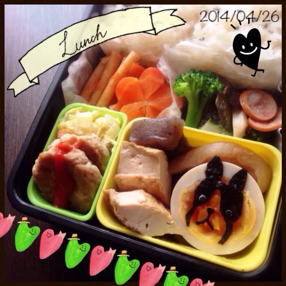 今日は常備菜を詰め込んだだけのお弁当(； ･`д･´)|ふくろう女子さん