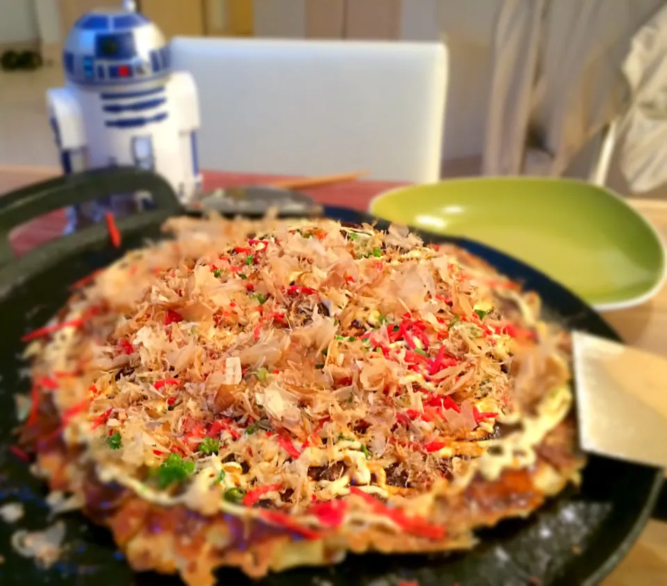 Snapdishの料理写真:Pork Okonomiyaki|Akiko Nishimaeさん