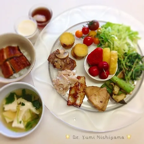 Snapdishの料理写真:ドクターにしやま由美式ダイエットプレートのご紹介です‼︎|ドクターにしやま由美式時計回りダイエットプレートさん