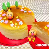 アンパンマンのスフレチーズケーキ♡