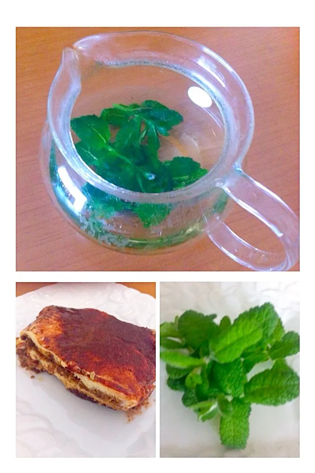 Tiramisu with mint tea|Masakiさん