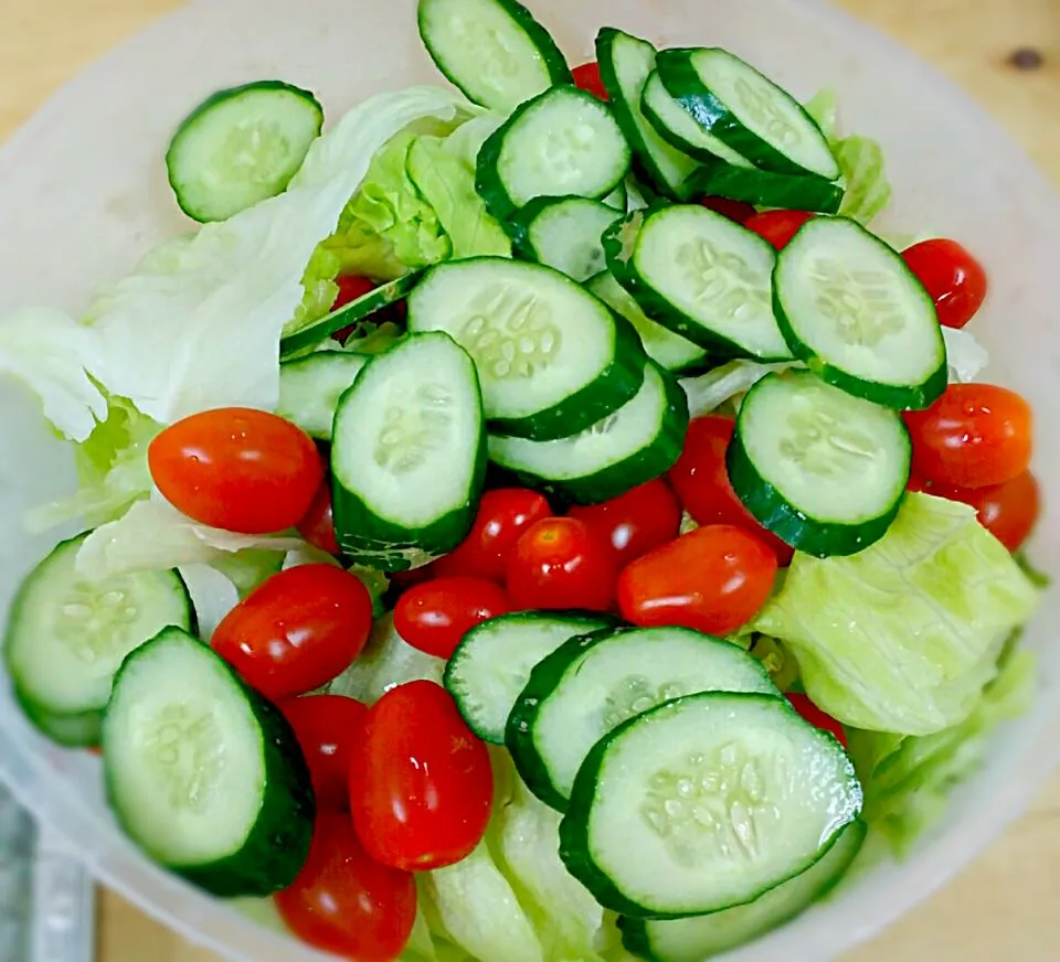 Snapdishの料理写真:fresh veggie salad...|princessjoさん