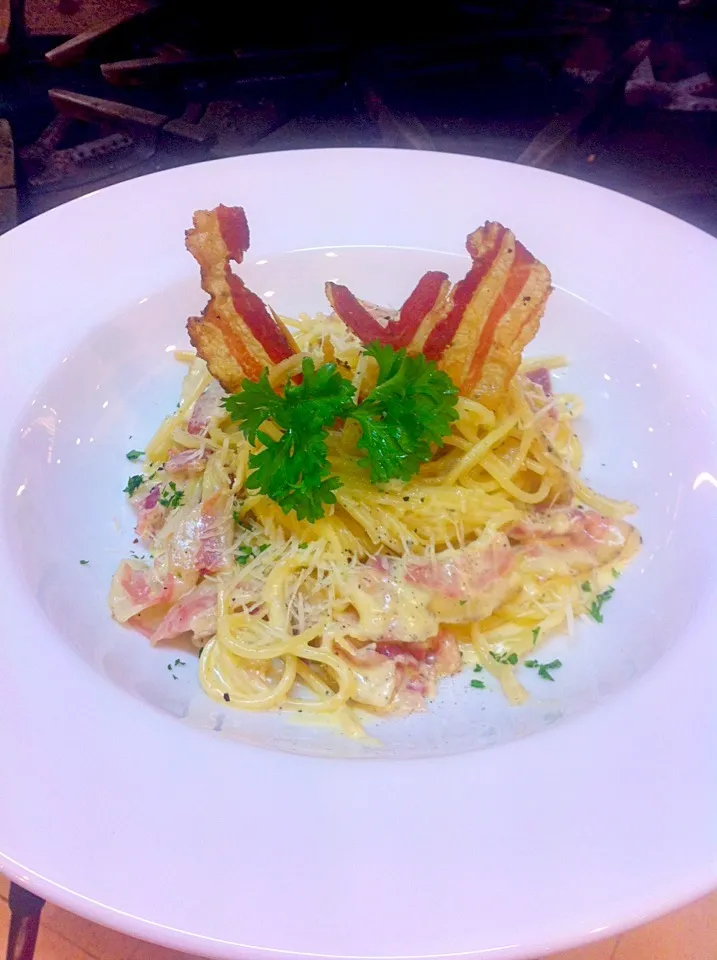 Spaghetti carbonara|Jom Kungさん