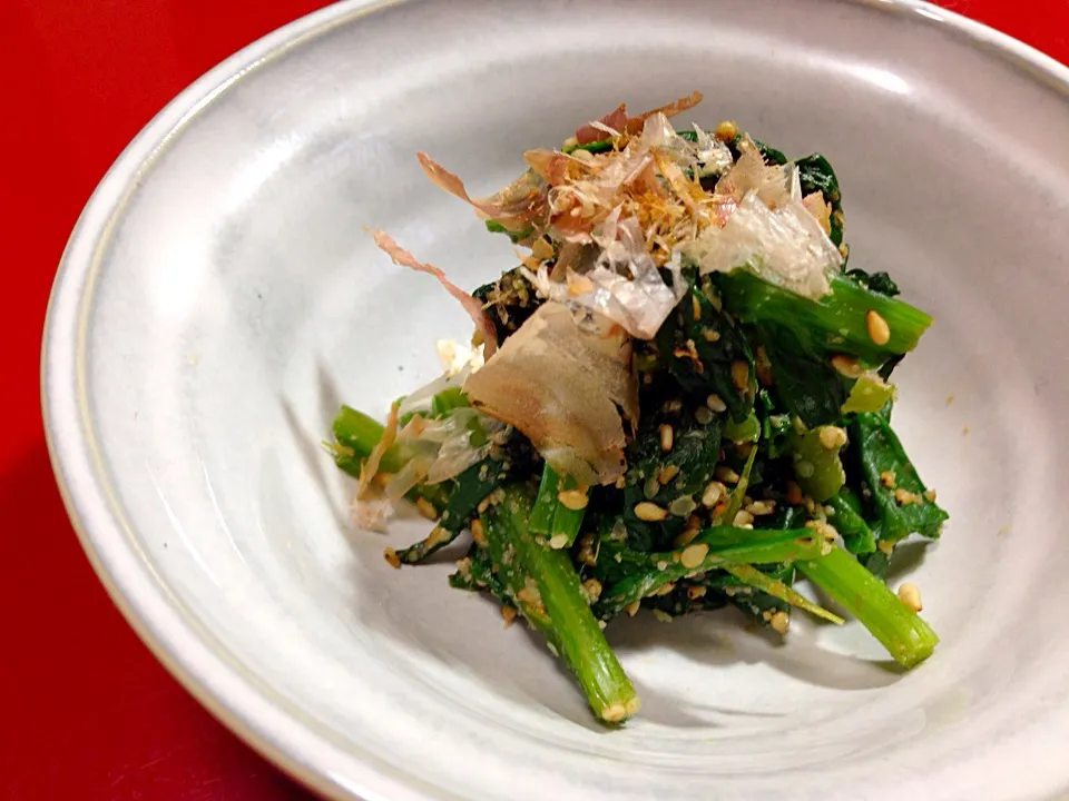 Spinach with sesame dressing :)|mさん