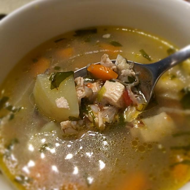 Chicken Vegesand buckwheat soup Ukrainian style/aястасия SnapDish