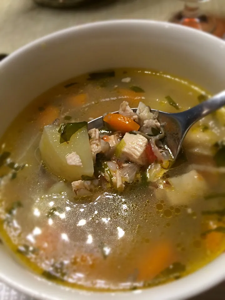 Chicken,Veges, and buckwheat soup Ukrainian style;)|aястасияさん