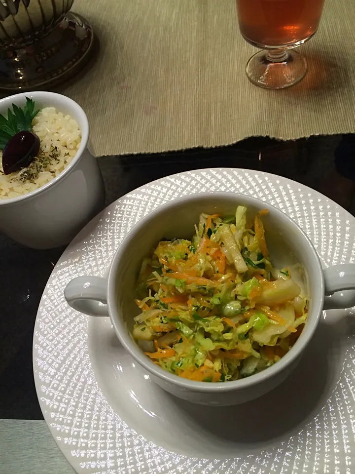 Cabbage and carrot salad Ukrainian style;)|aястасияさん