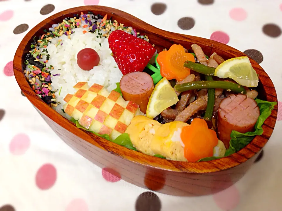 ☀︎パパ弁当☀︎ニンニクの芽の焼肉|うちりんさん