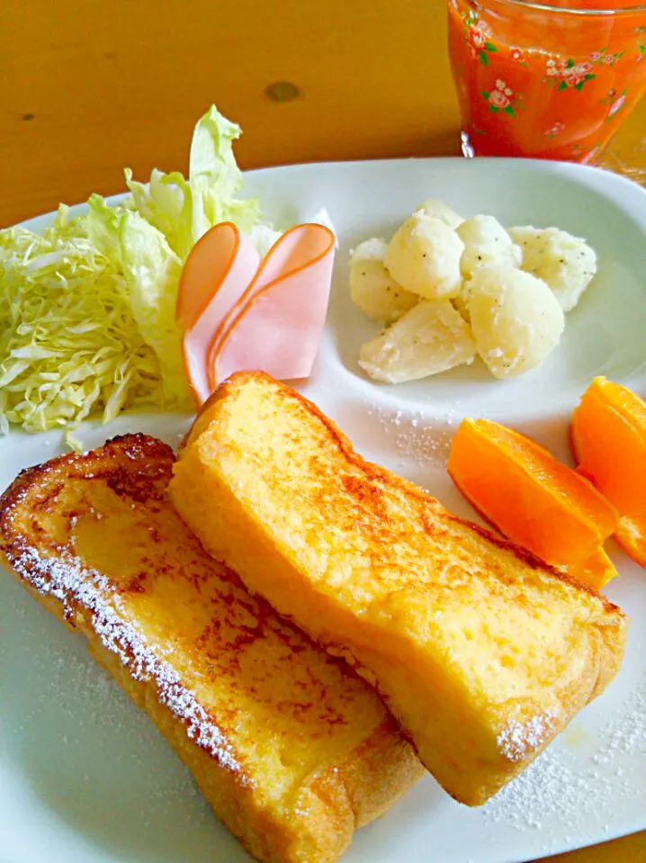 朝ごはん。フレンチトースト🍴|ちはるさん