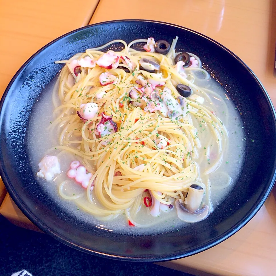 たことにんにくのパスタ|りょこさん