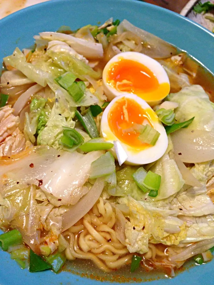 まるちゃん正麺、味噌味|たけのこジョニーさん