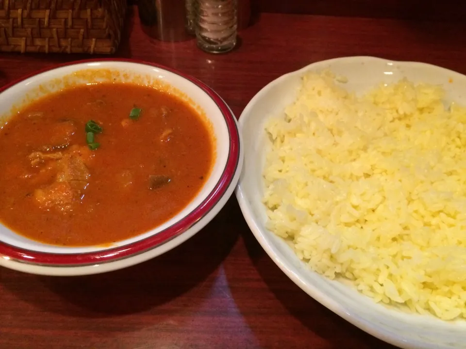 なすとチキンのインドカレー|ますおさん