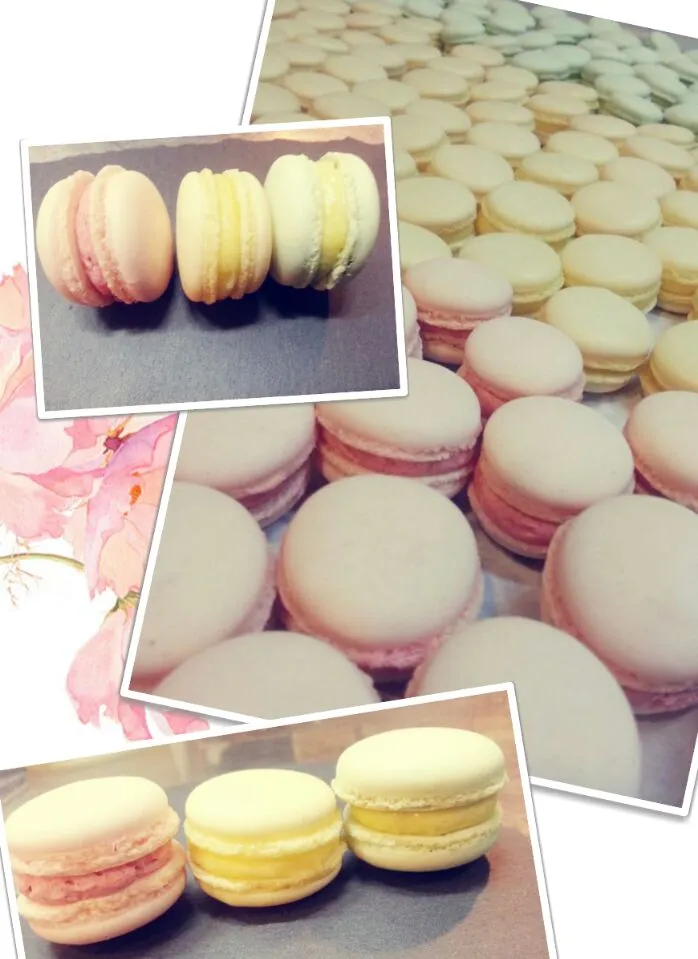 strawberry & remon & pistachio macaron|Solbi Choiさん