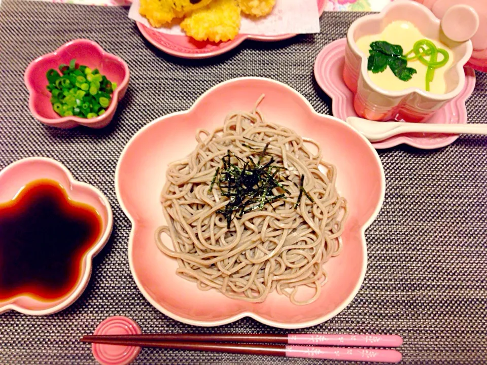 天ぷら蕎麦と茶碗蒸し|メグさん