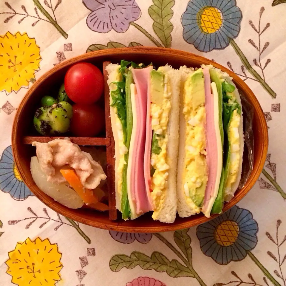 もりもりサンドイッチお弁当|nasupiyukoさん