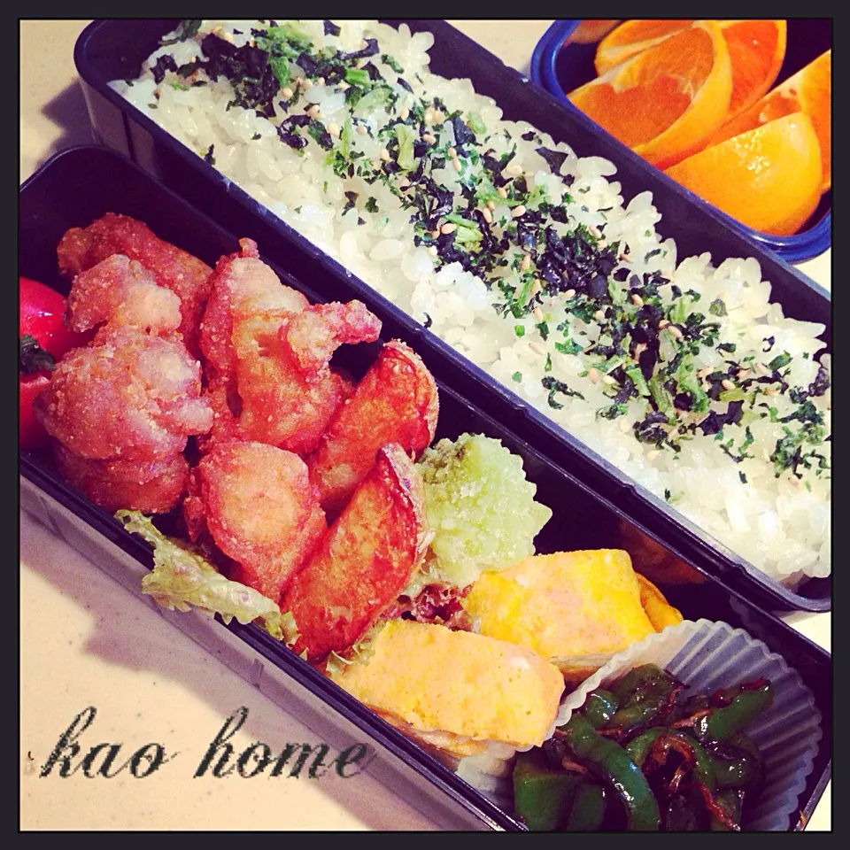 Snapdishの料理写真:2014/4/28 息子の遠足お弁当♪|Kaoriさん