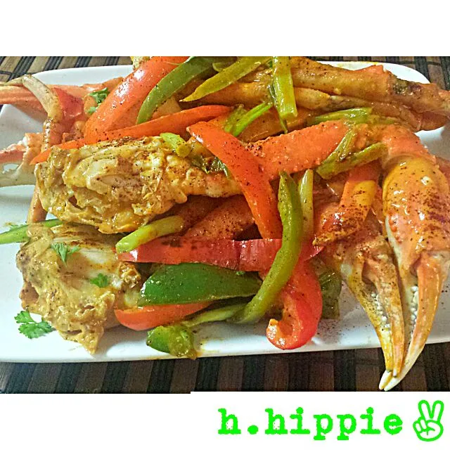 stir fried crab legs|cory harrisさん