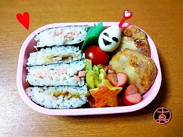 今度はたたみおにぎり頼み♡初小学校遠足弁当|真希さん