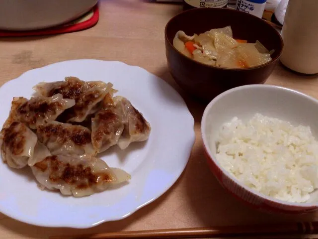 餃子定食(笑)|ちゃきさん