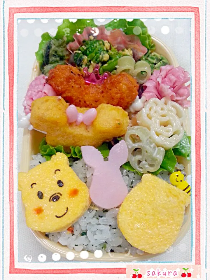 Snapdishの料理写真:Disneyのお弁当(*^o^*)|桜里さん