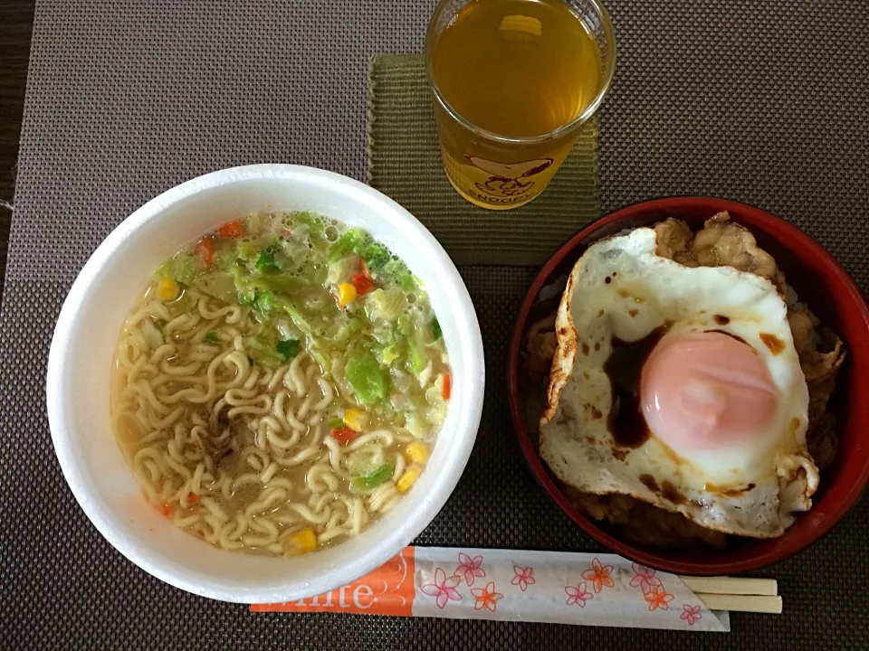 豚丼ハーフ&ちゃんぽん|ばーさんさん