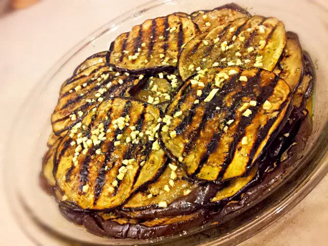 Snapdishの料理写真:Grilled Eggplants marinated in Olive Oil and White Wine Vinegar|Ivanaさん