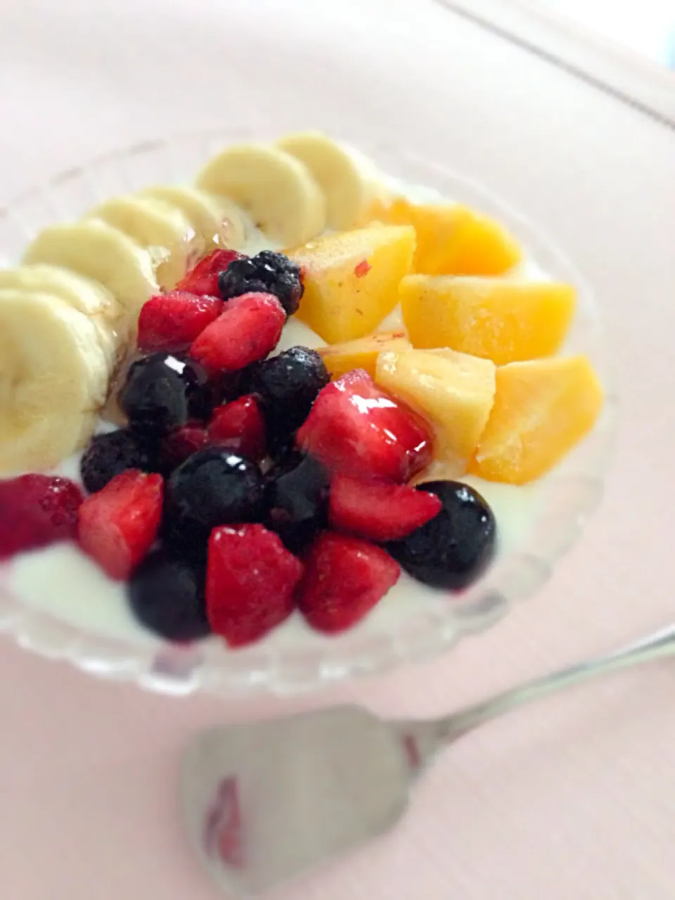 Fruits Yogurt♡|thanksanさん