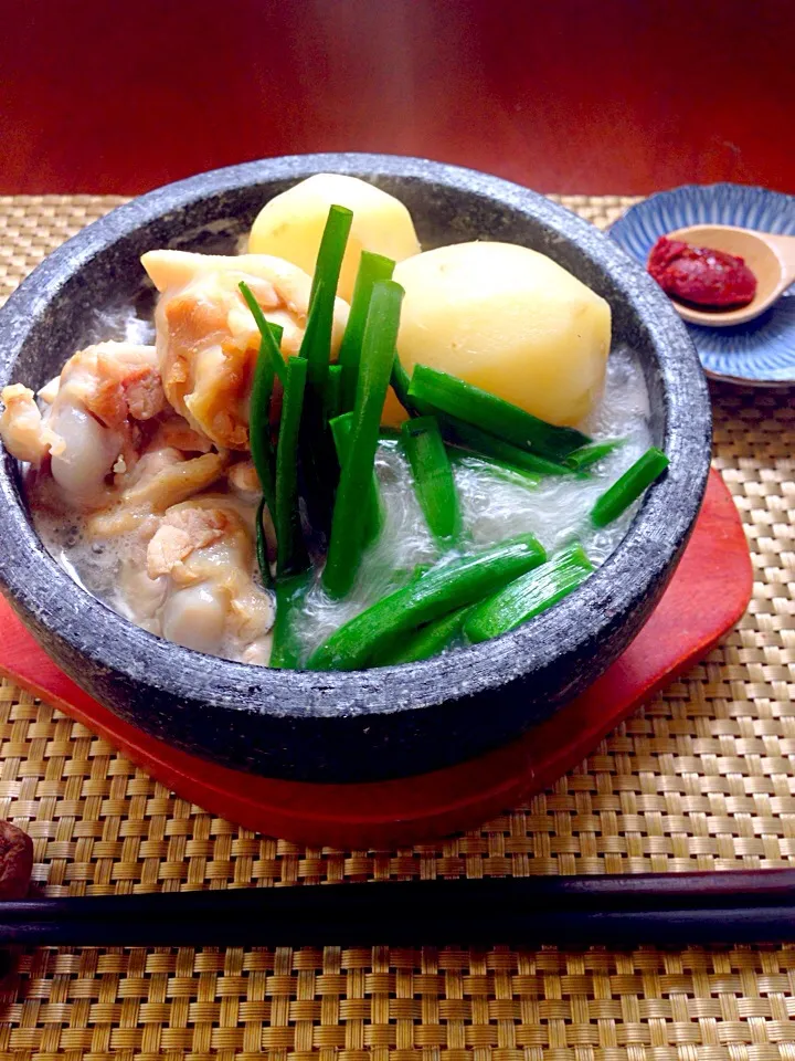 Snapdishの料理写真:Chicken pot Dakhanmari style・닭한마리🍲簡単ﾀｯｶﾝﾏﾘ♨️|🌈Ami🍻さん