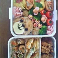 くまさんお花見弁当|めぐさん