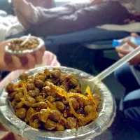 Snapdishの料理写真:lentil beans for breakfast in a train in India|Mia Yatabeさん